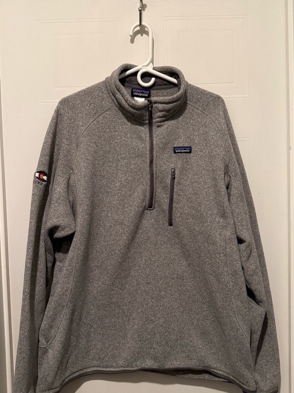 Patagonia Gray Half-Zip Fleece Pullover